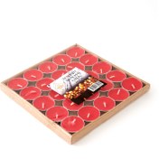 Resim Hemdem Candle Dekoratif 25'li Tealight Mum - Çilek Kokulu 
