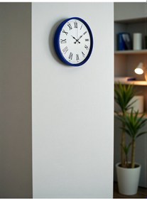 Resim Büro Ev Ofis Hediyesi İçin 36cm Lacivert Trend Dekor Duvar Saati Diğer 