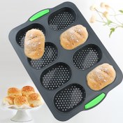 Resim 1 Paket Yapışmaz Pişirme Kalıbı - 8 Fincan (7+1) Silikon Kurabiye, Hamur Tavası, Burger, Sosisli Sandviç, Fransız Ekmek, Baget - Fırına Dayanıklı 446°F'ye kadar (230°C), Kolay Temizlenir, Şükran Günü, Noel, Paskalya, Halloween, Hanuka için Mükemmel - Ticari ve Ev Mutfağı Kullanımı, Pişirme Araçları, Tatil Yemekleri, Dikdörtgen Tava, Isıya Dayanıklı Malzeme, Burger Tavası, Parti Ev Sahipleri 