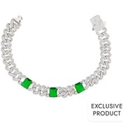 Resim RICH 925k SILVER ZUMRUT BRACELET (925K REAL SILVER) 
