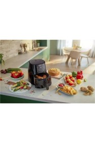 Resim Philips Airfryer Philips L Siyah Rapid Air Teknolojisi ile Sağlıklı Kızartma 