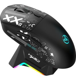 Resim Hxsj T90 Pro 3 Modlu Kablosuz Oyuncu Mouse-Rgb Şarj Istasyonu 650 Mah Batarya 