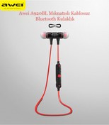 Resim AWEI Mıknatıslı Kablosuz Bluetooth Kulaklık A920bl-kırmızı 