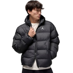 Resim Jordan Brooklyn Puffer Erkek Siyah Basketbol Mont HV0532-010 