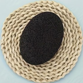 Resim 1 adet volkanik taş törpü, ölü deri temizleme ve topuk sertleşmesini giderme için ev tipi saf doğal kaya bilezli, çatlamış yüksek topları etkin şekilde peeling eder 