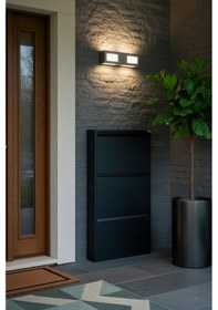 Resim Metal Ayakkabılık 3'lü Model Siyah 