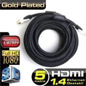 Resim 5mt Hdmi v1.4 3d led-lcd-ps3 Kablo Dark