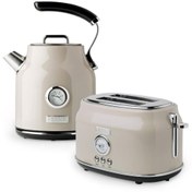 Resim Haden 2'li Set Su Isıtıcısı ve Ekmek Kızartma Makinesi, Bej, İngiliz Zarafeti İle Buluşun 