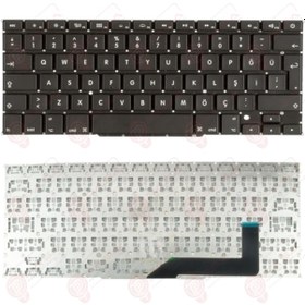Resim Macbook Pro Uyumlu A1298 A1398 2012 Serisi Klavye Tuş Takımı Tuş Seti Siyah Türkçe 