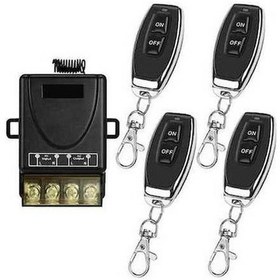 Resim Pazly Uzaktan Kumandalı Siyah Röle, 220v 30a, 100m Menzil, Mo Model 