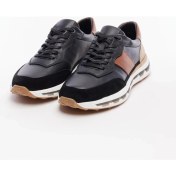 Resim Voyager 6672 Gerçek Deri Erkek Sneaker Ayakkabı - Siyah-Hardal - 42 
