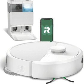 Resim iRobot Roomba Plus 405 Combo Robot Süpürge ve Paspas + Autowash (Beyaz) 