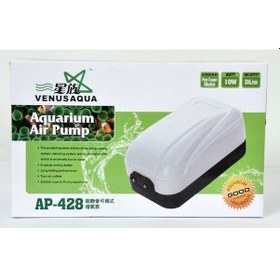 Resim Venusaqua Ap-428 Çift Çıkışlı Akvaryum Hava Motoru 