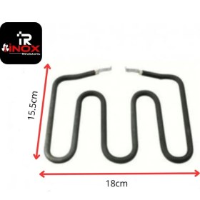 Resim İnox Rezistans Sanayi Tip Tost Makinesi Rezistansı 220 Volt 650 Watt Adet 