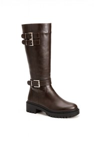 Resim Giydim Gidiyor Luccy Diz Altı Uzun Çizme Kahverengi 