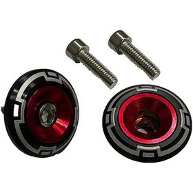 Resim 6 Mm Desenli Kırmızı Sehpa Yüzüğü Siyah 