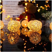 Resim Orbus Ponponlu Rattan Led 