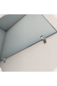 Resim Badem10 Raf Pimi Düz Vantuzlu Cam Ahşap Metal Raf Tutucu Çivisi Mobilya Dolap Pimi (50 Adet) 