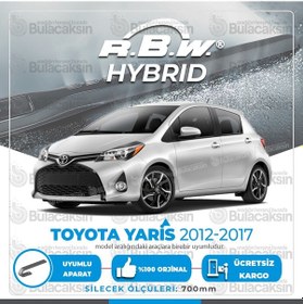 Resim RBW Hybrid Toyota Uyumlu Yaris 2012 - 2017 Ön Silecek Takımı 