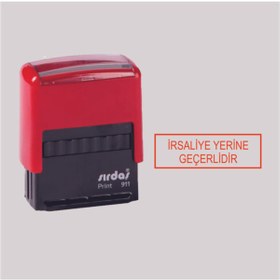 Resim Sırdaş Çerçeveli İrsaliye Yerine Geçerlidir Kaşesi ( 911 Model-kırmızı Keçeli) 