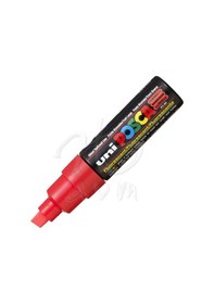 Resim Uni Posca Marker Pc-8K 8.0 Mm Fluo Red 