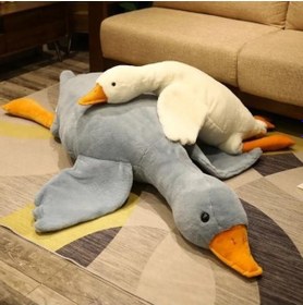 Resim Sevimli Peluş Uyku Arkadaşım Kaz 75 Cm- Uçan Kaz Morton Uyku Yastığı 001 