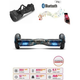 Resim Citymate Hoverboard 6.5 inch Elektrikli Kaykay Scooter Bluetooth Hoparlörlü Çanta Hediye D18 