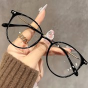 Resim 1 adet Moda Vintage Yuvarlak Çerçeve Gözlük - Şeffaf Lensler, Minimalist Tasarım, Partiler, Müzik Festivalleri, Konserler ve Sokak Fotoğrafçılığı için Dayanıklı PC Çerçeve, Bayram Aksesuarları|Vintage Stil Gözlükler|Süslü Gözlükler 