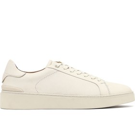 Resim Derimod Erkek Beyaz Bağcıklı Deri Sneaker,Kışlık Spor Ayakkabı 25WFD707018 