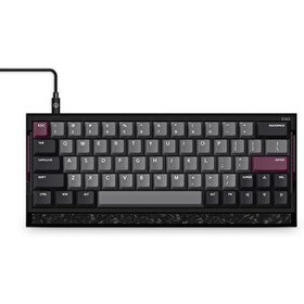 Resim iQunix EV63 Dark Purple %60 Magnetic X Pro Manyetik Switch 8K Hz Hall Effect Hotswap RGB İngilizce Mekanik Gaming Klavye 