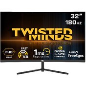 Resim Twisted Minds TM32CFHD180VA 32" FHD 180 Hz 1 ms HDMI DP HDR10 R1500 Kavisli RGB Gaming Monitör 