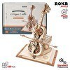 Resim Rokr AMK63 Çello Müzik Kutusu Magic Cello Music Box DIY Mechanical 3D Wooden Puzzle Maket Model Seti Detaylı Dekoratif Hobi Kiti 
