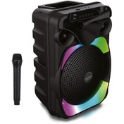 Resim Auris KLN170 10W 8 inç Kablosuz Mikrofonlu RGB Bluetooth Hoparlör 
