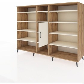 Resim Kronos Dolap 12 Raflı Tek Kapaklı 220x59x163 Çam-aytaşı Çam-aytaşı 