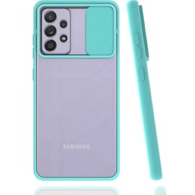 Resim HTStore Galaxy A72 Kılıf Htstore Zore Lensi Kapak-Turkuaz 
