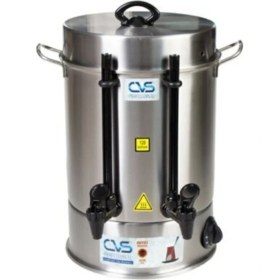 Resim Cvs 250 Bardak Elektrikli Çift Musluk Çay Otomatı Semaver Makinesi 