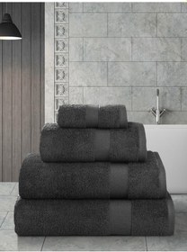 Resim Cotton Arel Pamuk Banyo Havlusu 70x140 Koyu Kahverengi 