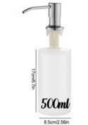 Resim Gümüş 500 Ml-mutfak Lavabo Sıvı Sabunluk Pompaları Paslanmaz Çelik Banyo Losyon Deterjan Dahili Sabunluk Uzatma Tüpü Acce 