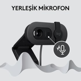 Resim Mabeyn 100 Full Hd Web Kamerası, Toplantı ve Yayın Amaçlı, Otomatik Işık Dengesi, Dahili Mikrofon, Gizlilik Kapağı, Usb-A, Microsoft Teams, Meet, Zoom ile Uyumlu, Siyah 
