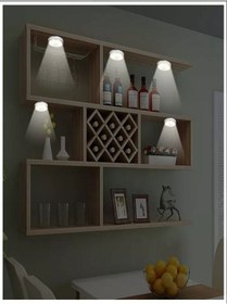 Resim sgeteknoloji 6 Adet Kumandalı Masa Lambası Gece Lambası Dolap Içi Çocuk Odası Yatak Odası Pilli Led Işık 