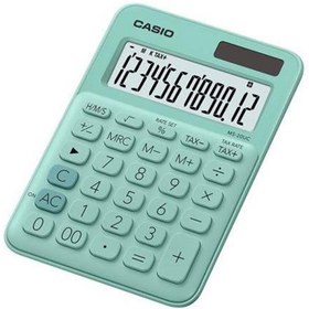 Resim Casio MS-20UC-GN 12 Hane Yeşil Masa Üstü Hesap Makinesi 