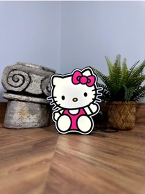 Resim Butik Hello Kitty Masa Üstü Dekoratif Led Lamba 