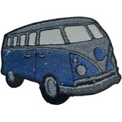 Resim Aplike Ütü İle Yapışan Otobüs Mavi - Gri Arma 4x2 Cm Diğer 