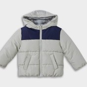 Resim Defacto Erkek Bebek Su Geçirmez Kapüşonlu Fermuarlı Şişme Mont E8270a525augr498 Gri 