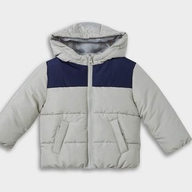 Resim Defacto Erkek Bebek Su Geçirmez Kapüşonlu Fermuarlı Şişme Mont E8270a525augr498 Gri 