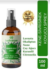 Resim Lavendrose Kene Ve Sivrisinek Kovucu Sprey %100 Doğal 100 Ml 6 Ç 