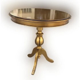 Resim Bengi Ticaret Fiskos Baba Ayak Model Parlak Ihlamur Ağacı Ayak Parlak Gold Mdf Tabla Kutuda Sevk El Yapım 