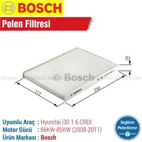 Resim Hyundai İ30 1.6 Crdı Bosch Polen Filtresi (2008-2011) Diğer