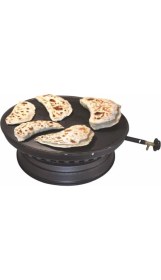 Resim Siyah 52CM Tüplü Katmer Sacı, Dayanıklı ve Kullanışlı Mutfak Gereci 
