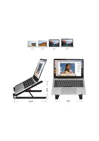 Resim Bix Saiji X1 Alüminyum Notebook Laptop Standı Siyah 